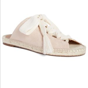 Chloé Harper Lace-Up Espadrille Slide Sandal